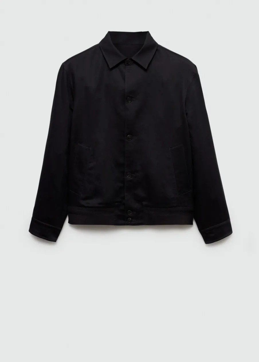 MANGO Kurtki I Koszule Wierzchnie*Koszula wierzchnia z mieszanki tencelu i lnu