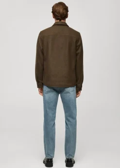 MANGO Kurtki I Koszule Wierzchnie|Koszule*Koszula wierzchnia z mieszanki wełny z kieszeniami