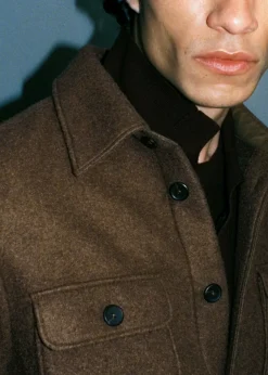 MANGO Kurtki I Koszule Wierzchnie|Koszule*Koszula wierzchnia z mieszanki wełny z kieszeniami