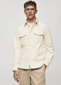 MANGO Kurtki I Koszule Wierzchnie|Koszule*Koszula wierzchnia ze sztruksu z kieszeniami