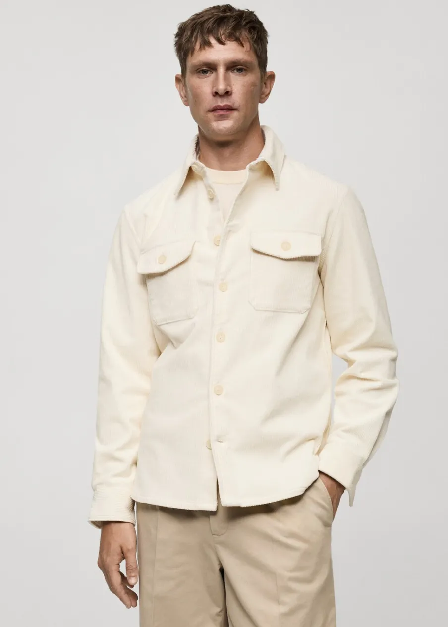 MANGO Kurtki I Koszule Wierzchnie|Koszule*Koszula wierzchnia ze sztruksu z kieszeniami