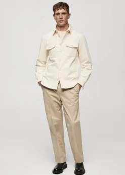 MANGO Kurtki I Koszule Wierzchnie|Koszule*Koszula wierzchnia ze sztruksu z kieszeniami