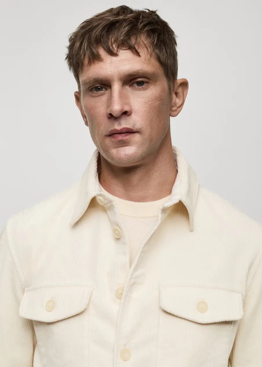 MANGO Kurtki I Koszule Wierzchnie|Koszule*Koszula wierzchnia ze sztruksu z kieszeniami