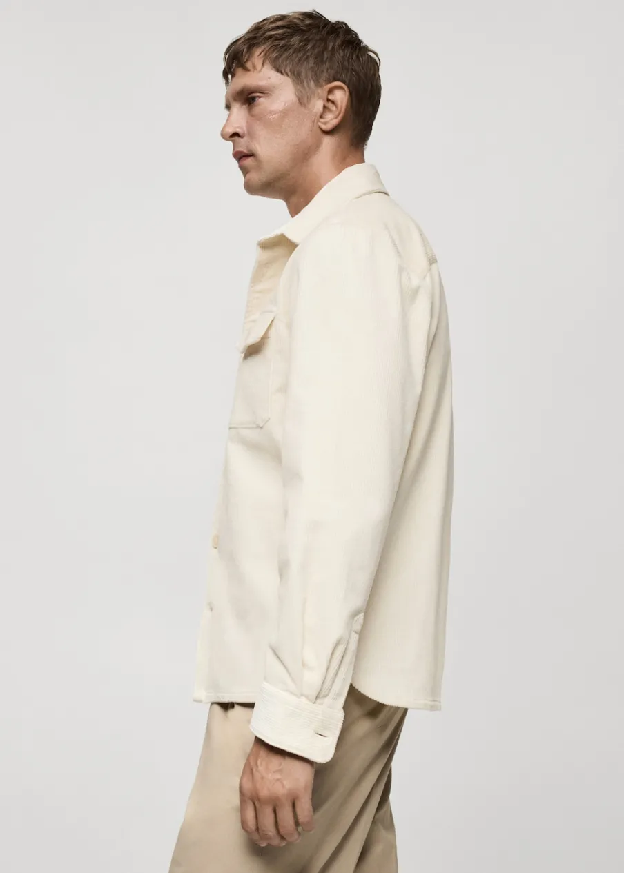 MANGO Kurtki I Koszule Wierzchnie|Koszule*Koszula wierzchnia ze sztruksu z kieszeniami