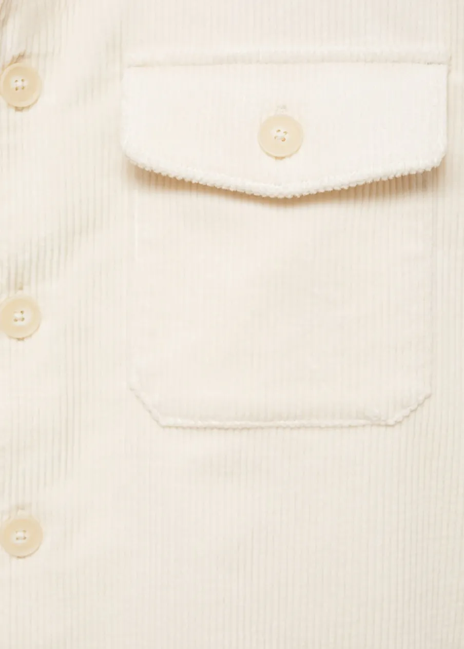 MANGO Kurtki I Koszule Wierzchnie|Koszule*Koszula wierzchnia ze sztruksu z kieszeniami