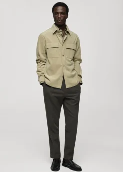 MANGO Kurtki I Koszule Wierzchnie*Koszula wierzchnia ze sztruksu z kieszeniami