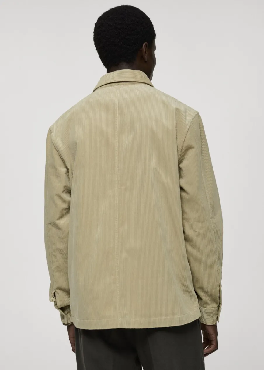 MANGO Kurtki I Koszule Wierzchnie*Koszula wierzchnia ze sztruksu z kieszeniami