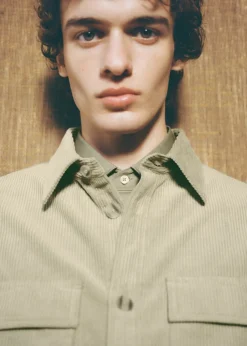 MANGO Kurtki I Koszule Wierzchnie*Koszula wierzchnia ze sztruksu z kieszeniami