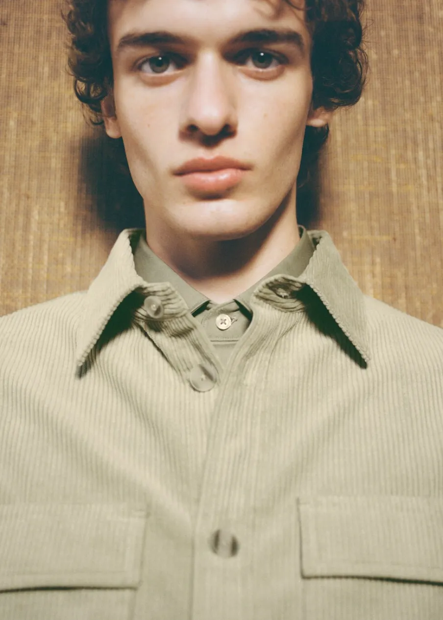 MANGO Kurtki I Koszule Wierzchnie*Koszula wierzchnia ze sztruksu z kieszeniami