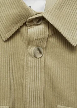 MANGO Kurtki I Koszule Wierzchnie*Koszula wierzchnia ze sztruksu z kieszeniami