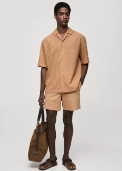 MANGO Koszule*Koszula z 100% bawełny z haftem