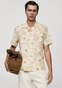 MANGO Koszule*Koszula z 100% bawełny z hawajskim wzorem