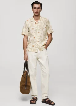 MANGO Koszule*Koszula z 100% bawełny z hawajskim wzorem