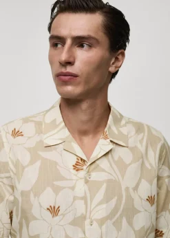 MANGO Koszule*Koszula z 100% bawełny z hawajskim wzorem