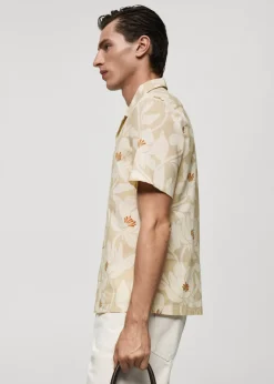 MANGO Koszule*Koszula z 100% bawełny z hawajskim wzorem