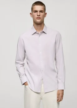 MANGO Koszule*Koszula z 100% bawełny z nadrukiem w paski