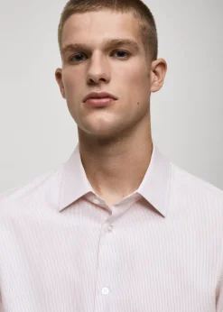 MANGO Koszule*Koszula z 100% bawełny z nadrukiem w paski