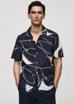 MANGO Koszule*Koszula z 100% bawełny z nadrukiem