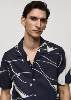 MANGO Koszule*Koszula z 100% bawełny z nadrukiem