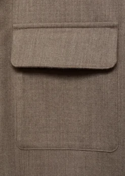 MANGO Koszule*Koszula z 100% wełny z kieszeniami