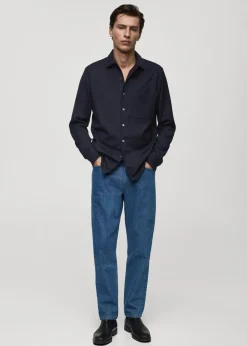 MANGO Koszule*Koszula z 100% wełny z kieszenią