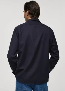 MANGO Koszule*Koszula z 100% wełny z kieszenią