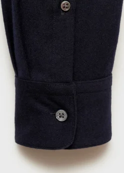 MANGO Koszule*Koszula z 100% wełny z kieszenią