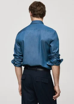 MANGO Koszule*Koszula z batystu z 100% bawełny