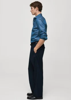 MANGO Koszule*Koszula z batystu z 100% bawełny