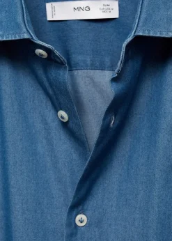 MANGO Koszule*Koszula z batystu z 100% bawełny