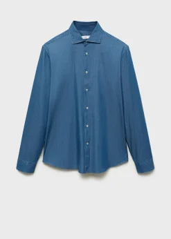 MANGO Koszule*Koszula z batystu z 100% bawełny