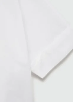 MANGO Koszule I Bluzki*Koszula z bawełny i lyocellu z krótkim rękawem