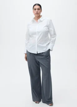 MANGO Koszule I Bluzki*Koszula z bawełny o taliowanym kroju