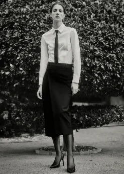 MANGO Koszule I Bluzki*Koszula z bawełny o taliowanym kroju