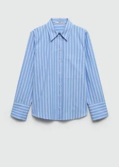 MANGO Koszule I Bluzki*Koszula z bawełny w paski