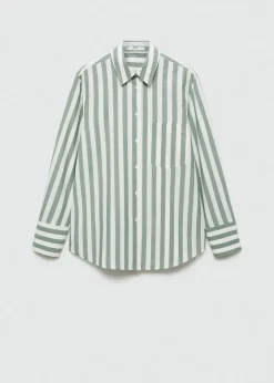 MANGO Koszule I Bluzki*Koszula z bawełny w paski