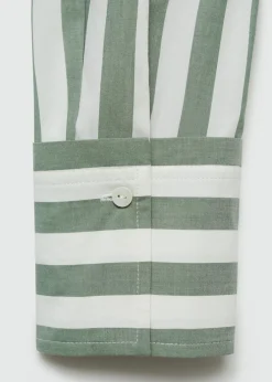 MANGO Koszule I Bluzki*Koszula z bawełny w paski