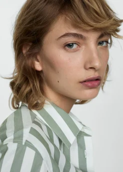 MANGO Koszule I Bluzki*Koszula z bawełny w paski