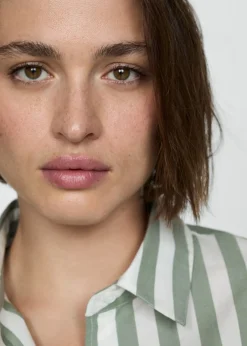 MANGO Koszule I Bluzki*Koszula z bawełny w paski