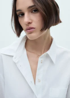 MANGO Koszule I Bluzki*Koszula z bawełny z długim rękawem