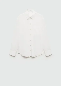 MANGO Koszule I Bluzki*Koszula z bawełny z długim rękawem