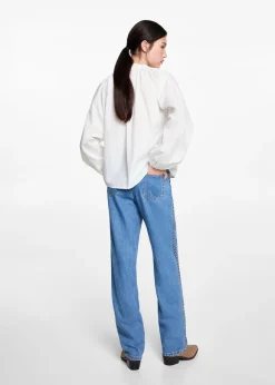 MANGO Koszule I Bluzki*Koszula z bufiastymi rękawami