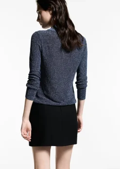 MANGO Koszule I Bluzki*Koszula z dzianiny lureksowej