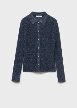 MANGO Koszule I Bluzki*Koszula z dzianiny lureksowej