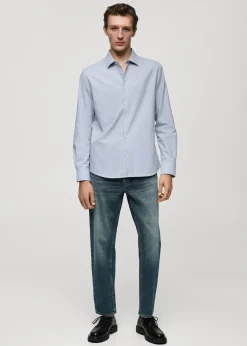 MANGO Koszule*Koszula z flaneli z 100% bawełny w paski kodak