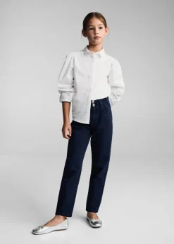 Dzieci MANGO Koszule I Bluzki*Koszula z guzikiem pod szyją