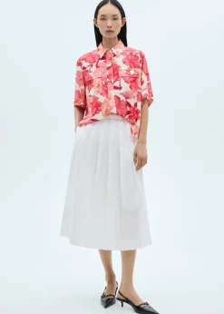 MANGO Koszule I Bluzki*Koszula z kieszeniami i kwiatowym wzorem