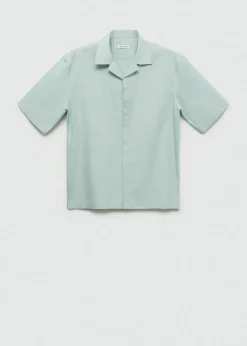 MANGO Koszule*Koszula z kołnierzykiem bowling z 100% bawełny