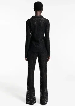 MANGO Koszule I Bluzki*Koszula z koronką i przezroczystymi wstawkami