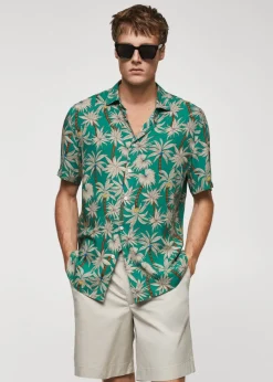 MANGO Koszule*Koszula z krótkim rękawem z hawajskim wzorem